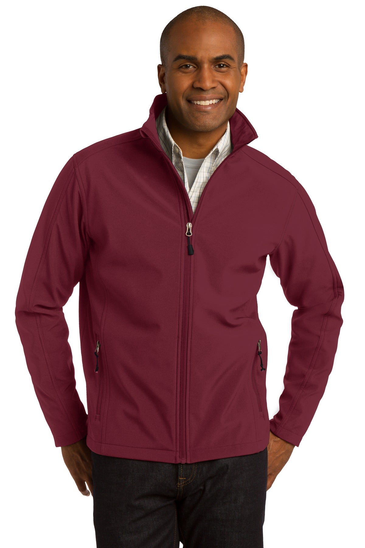 Port Authority Core Soft Shell Jacket. J317 Maroon