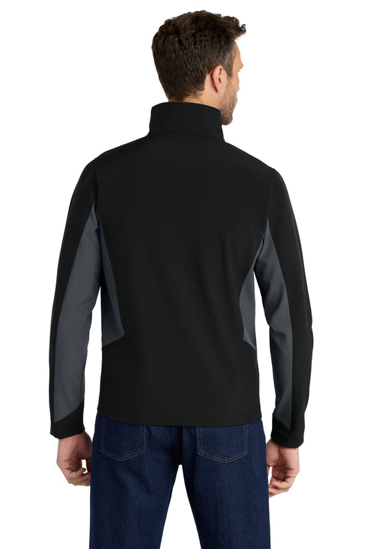 Port Authority Core Colorblock Soft Shell Jacket J318 Black/ Battleship Grey