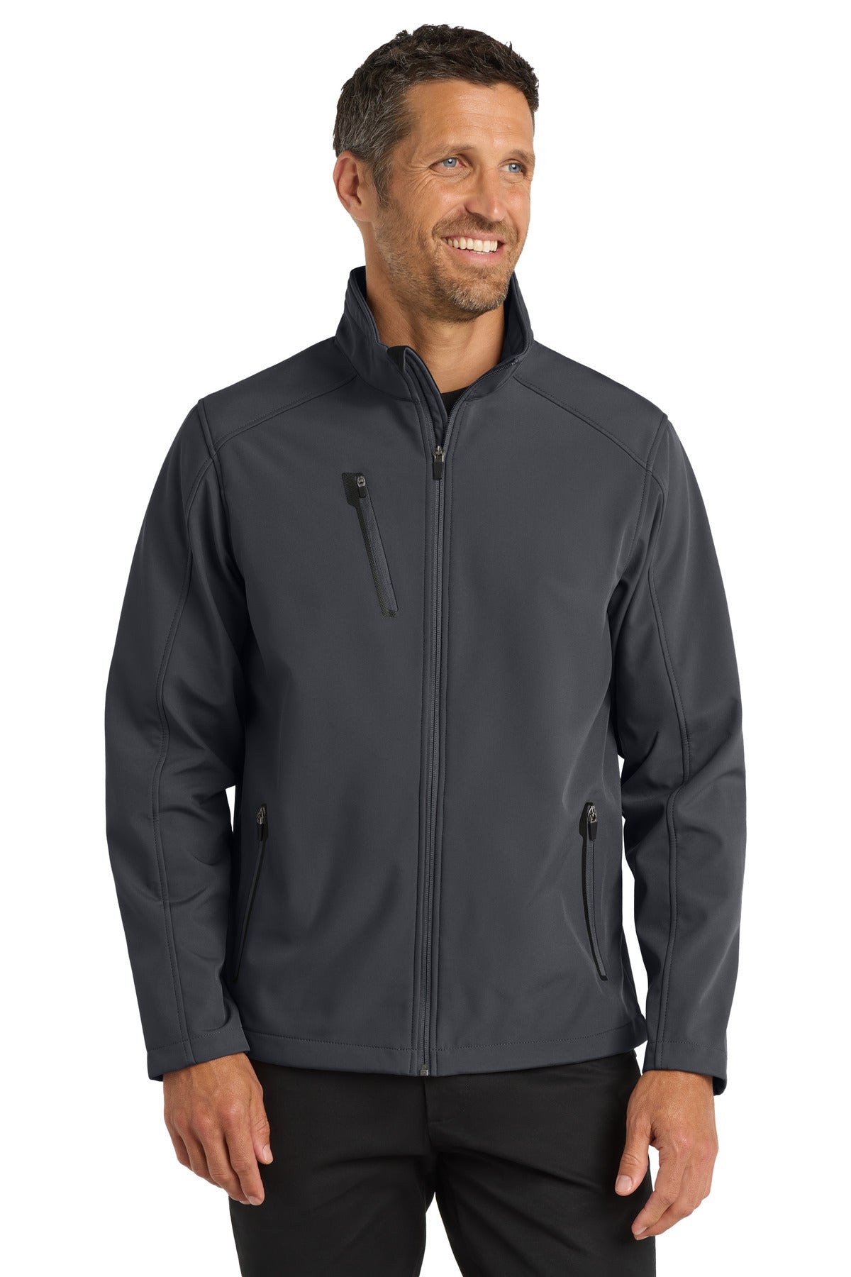 Port Authority Welded Soft Shell Jacket J324 Battleship Grey