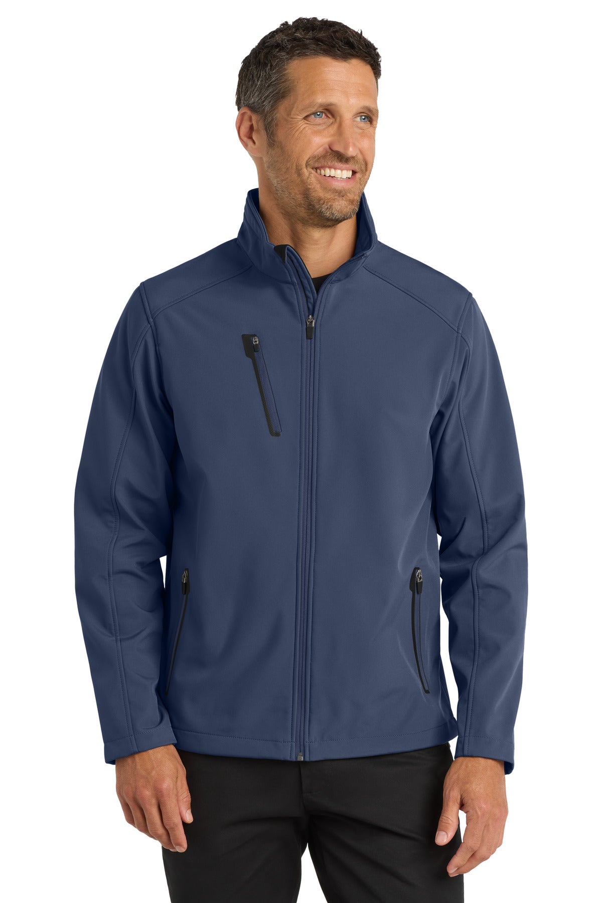 Port Authority Welded Soft Shell Jacket J324 Dress Blue Navy