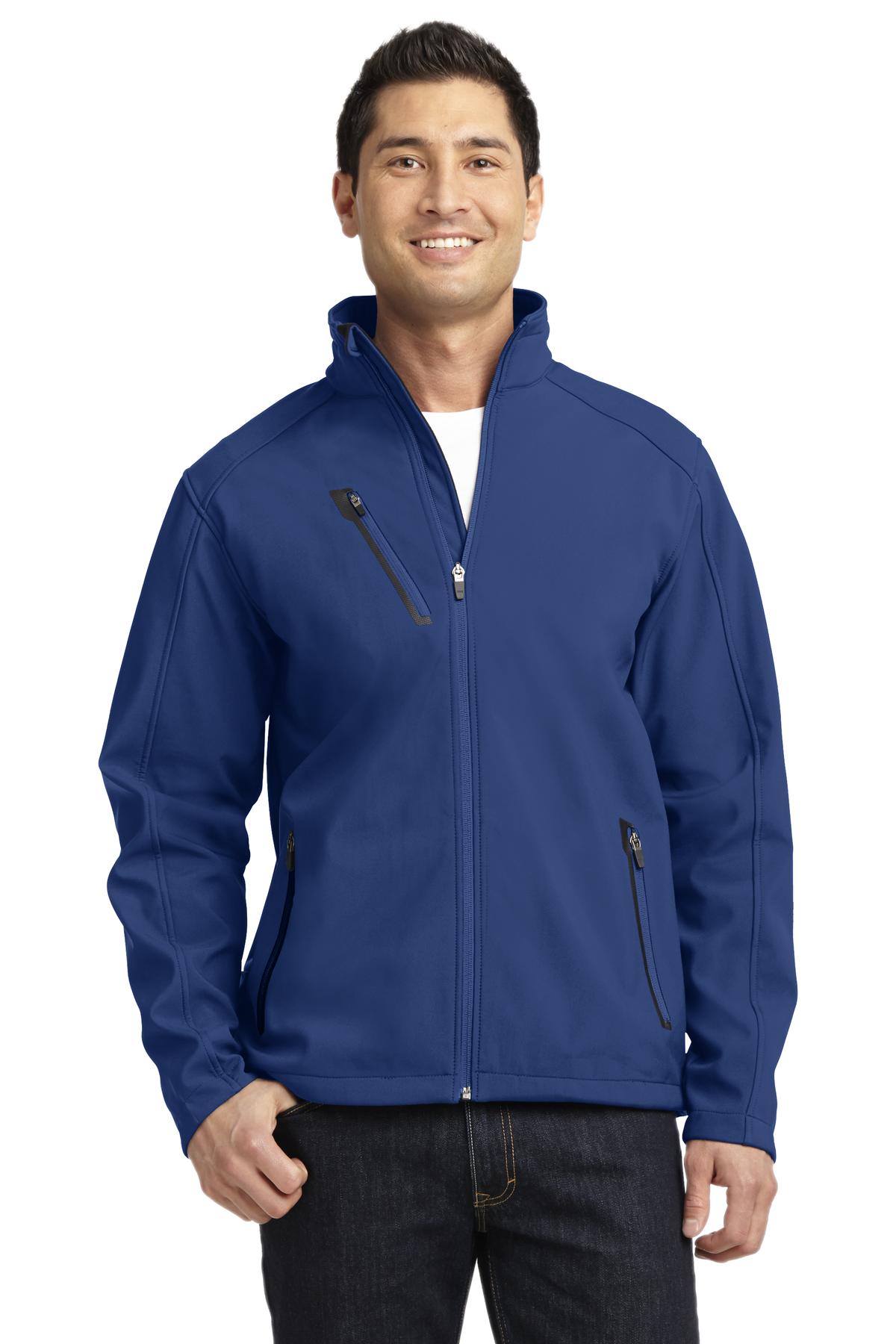 Port Authority Welded Soft Shell Jacket. J324 Estate Blue