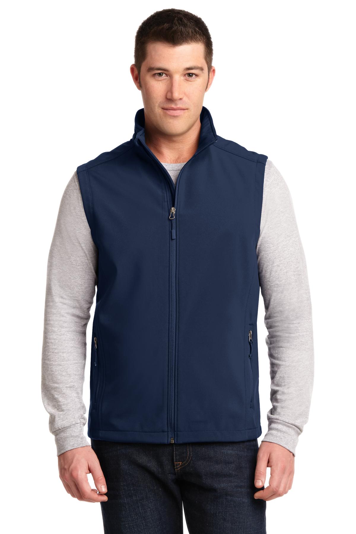 Port Authority Core Soft Shell Vest. J325 Dress Blue Navy