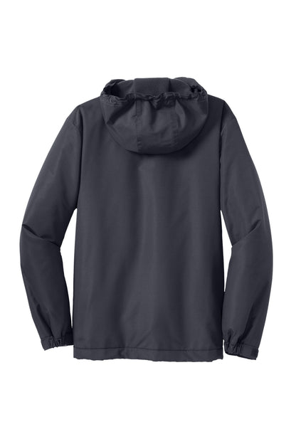 Port Authority Hooded Charger Jacket. J327 Battleship Grey