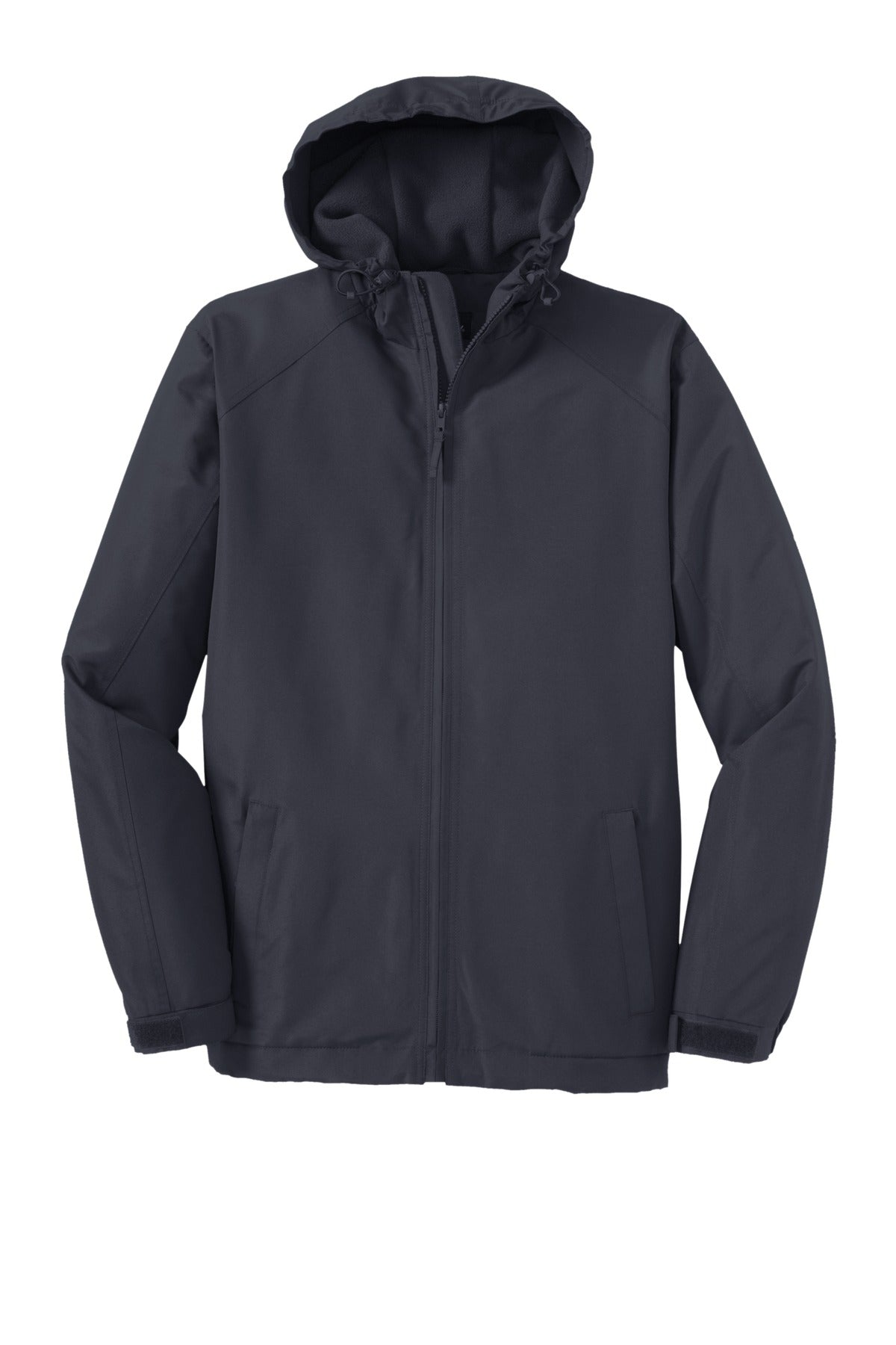 Port Authority Hooded Charger Jacket. J327 Battleship Grey