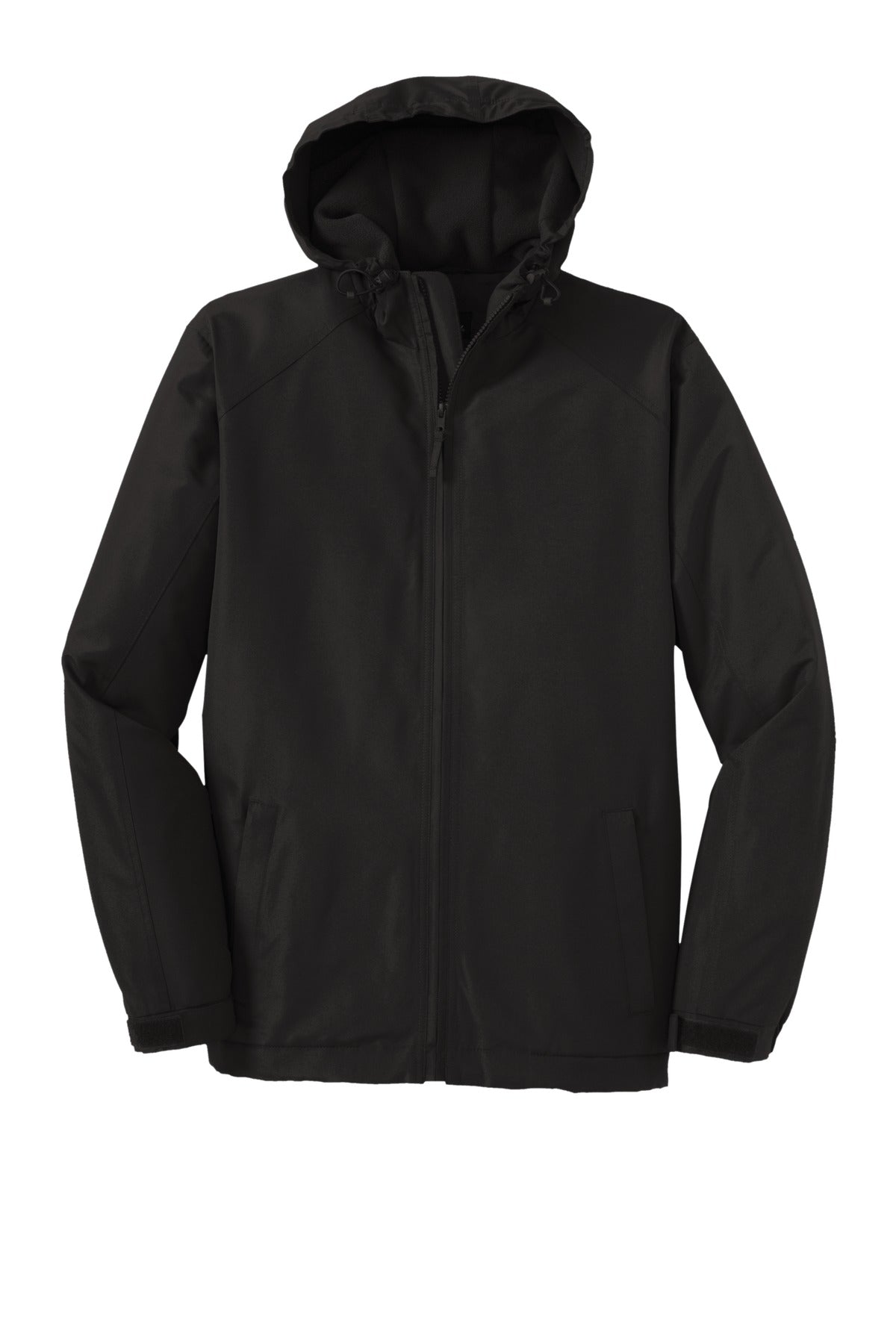 Port Authority Hooded Charger Jacket. J327 True Black
