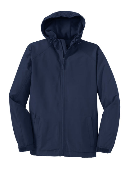 Port Authority Hooded Charger Jacket. J327 True Navy