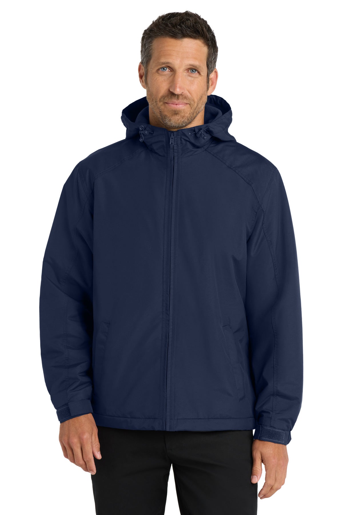 Port Authority Hooded Charger Jacket J327 True Navy