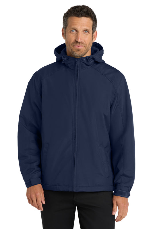 Port Authority Hooded Charger Jacket J327 True Navy