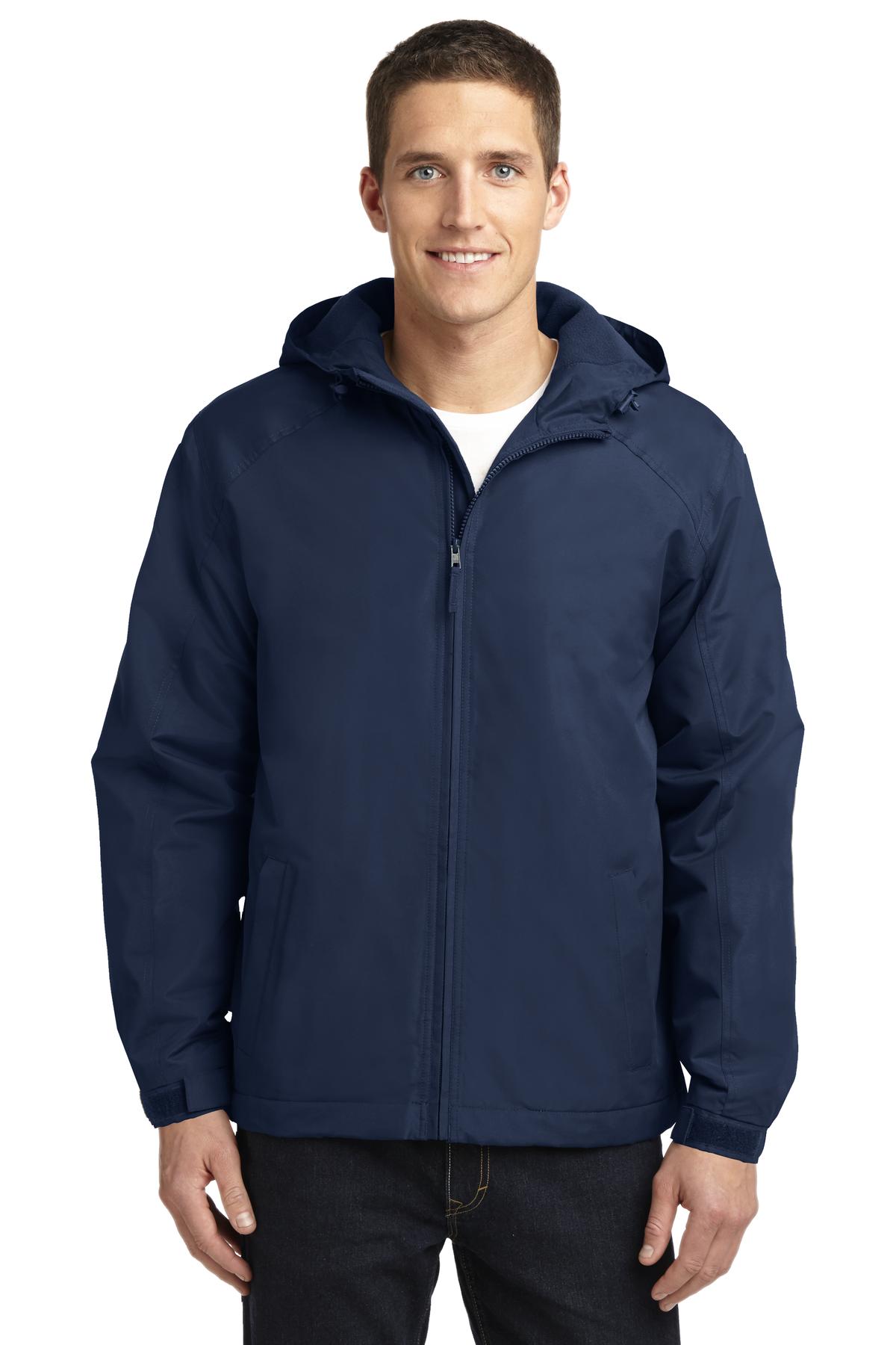 Port Authority Hooded Charger Jacket. J327 True Navy