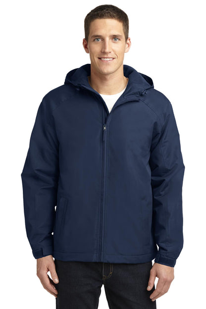 Port Authority Hooded Charger Jacket. J327 True Navy