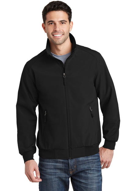 Port Authority Soft Shell Bomber Jacket. J337 Black