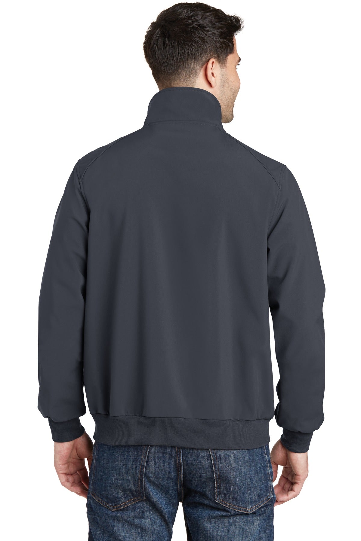 Port Authority Soft Shell Bomber Jacket. J337 Battleship Grey