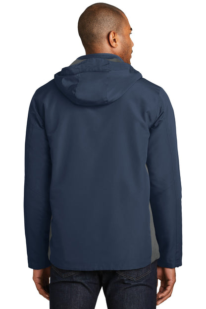 Port Authority Merge 3-in-1 Jacket. J338 Dress Blue Navy/ Grey Steel