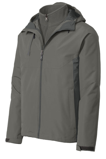 Port Authority Merge 3-in-1 Jacket. J338 Rogue Grey/ Grey Steel