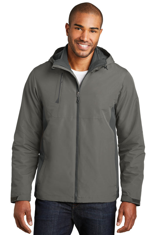 Port Authority Merge 3-in-1 Jacket. J338 Rogue Grey/ Grey Steel