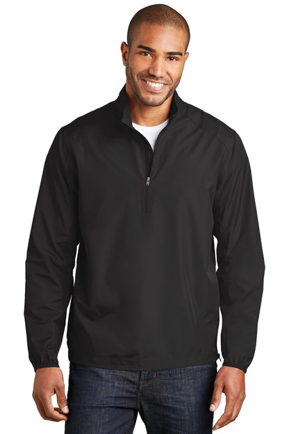 Port Authority Zephyr 1/2-Zip Pullover. J343 Black