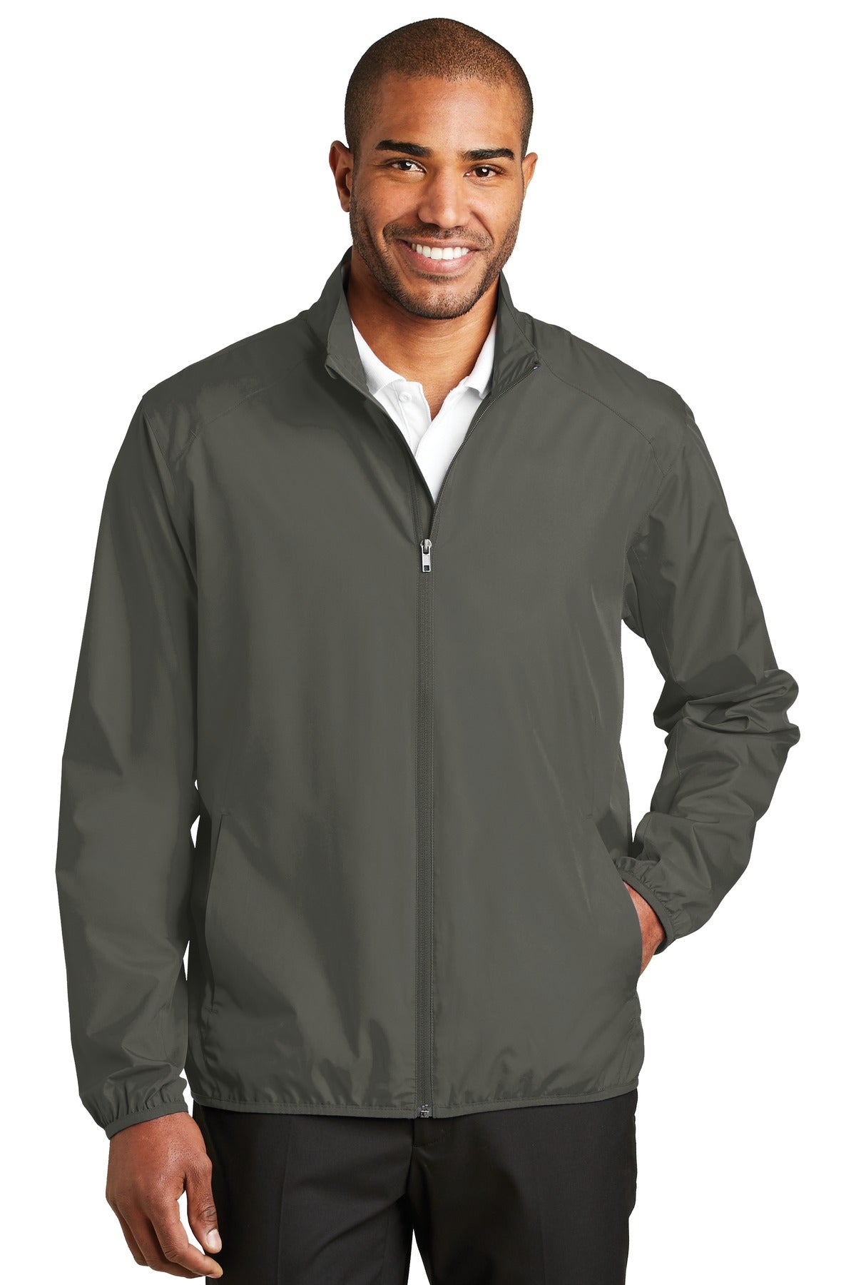 Port Authority Zephyr Full-Zip Jacket. J344 Grey Steel