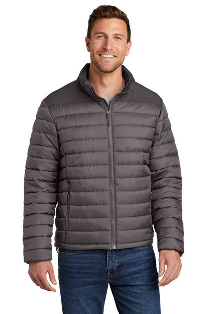 Port Authority Horizon Puffy Jacket J364 Deep Smoke/ Grey Smoke