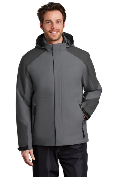 Port Authority  Insulated Waterproof Tech Jacket J405 Shadow Grey/ Storm Grey