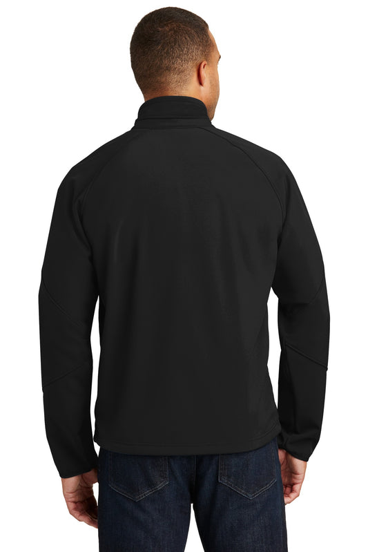 Port Authority Textured Soft Shell Jacket. J705 Black