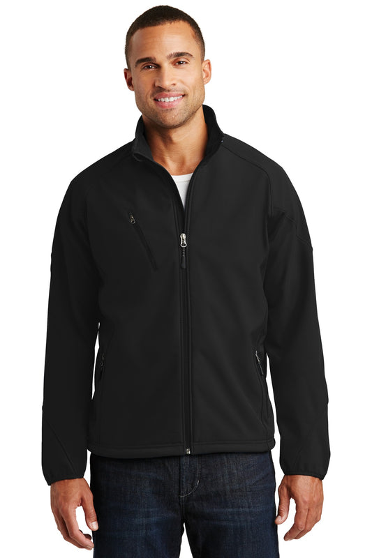 Port Authority Textured Soft Shell Jacket. J705 Black