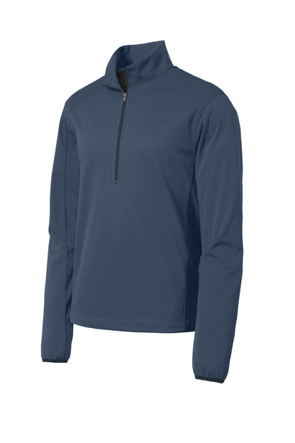 Port Authority Active 1/2-Zip Soft Shell Jacket. J716 Dress Blue Navy