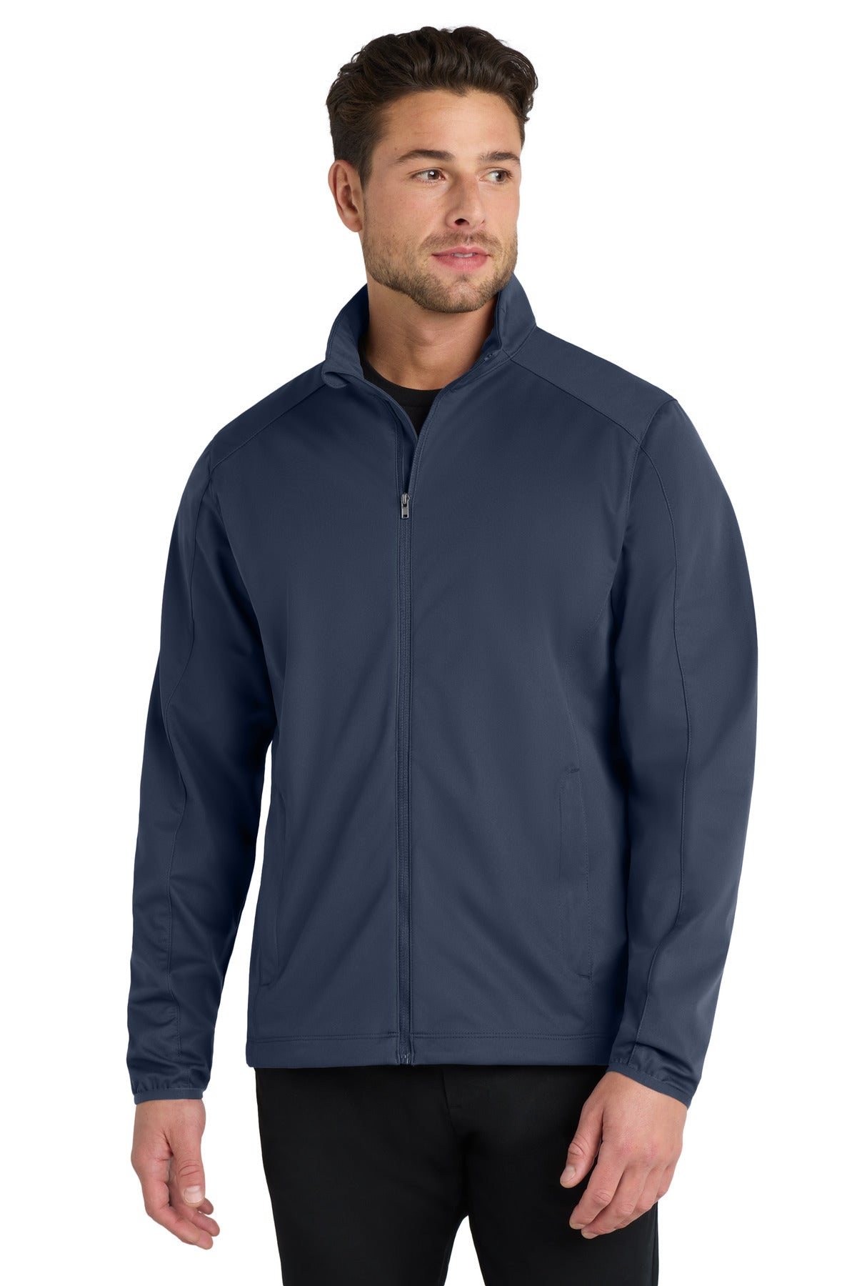 Port Authority Active Soft Shell Jacket. J717 Dress Blue Navy