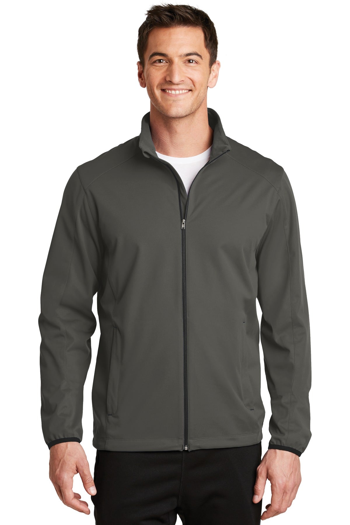 Port Authority Active Soft Shell Jacket. J717 Grey Steel