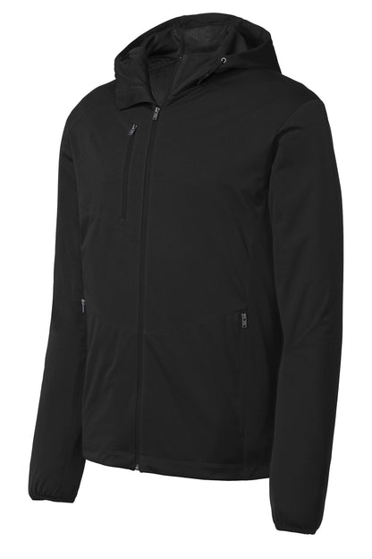 Port Authority Active Hooded Soft Shell Jacket J719 Deep Black