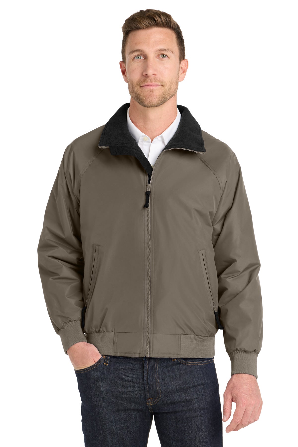 Port Authority Challenger Jacket. J754 Khaki/ True Black