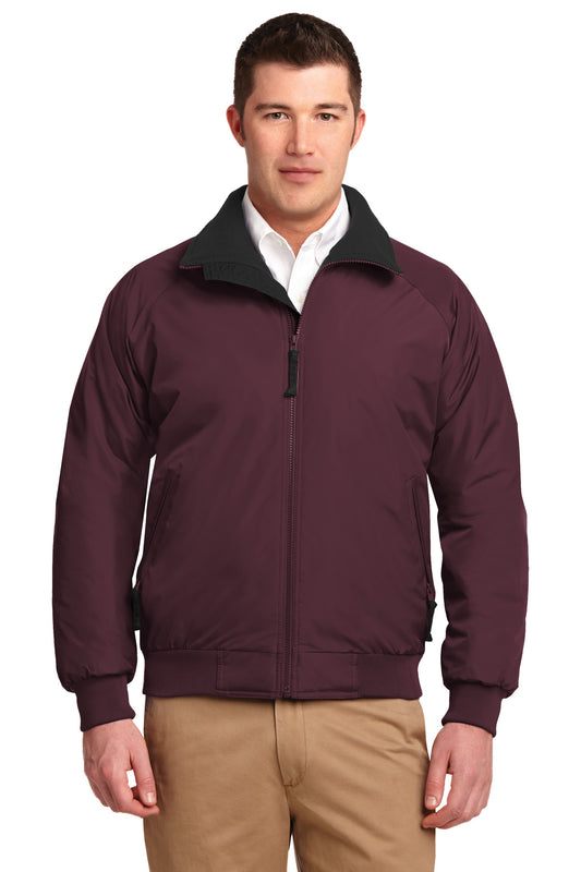 Port Authority Challenger Jacket. J754 Maroon/ True Black