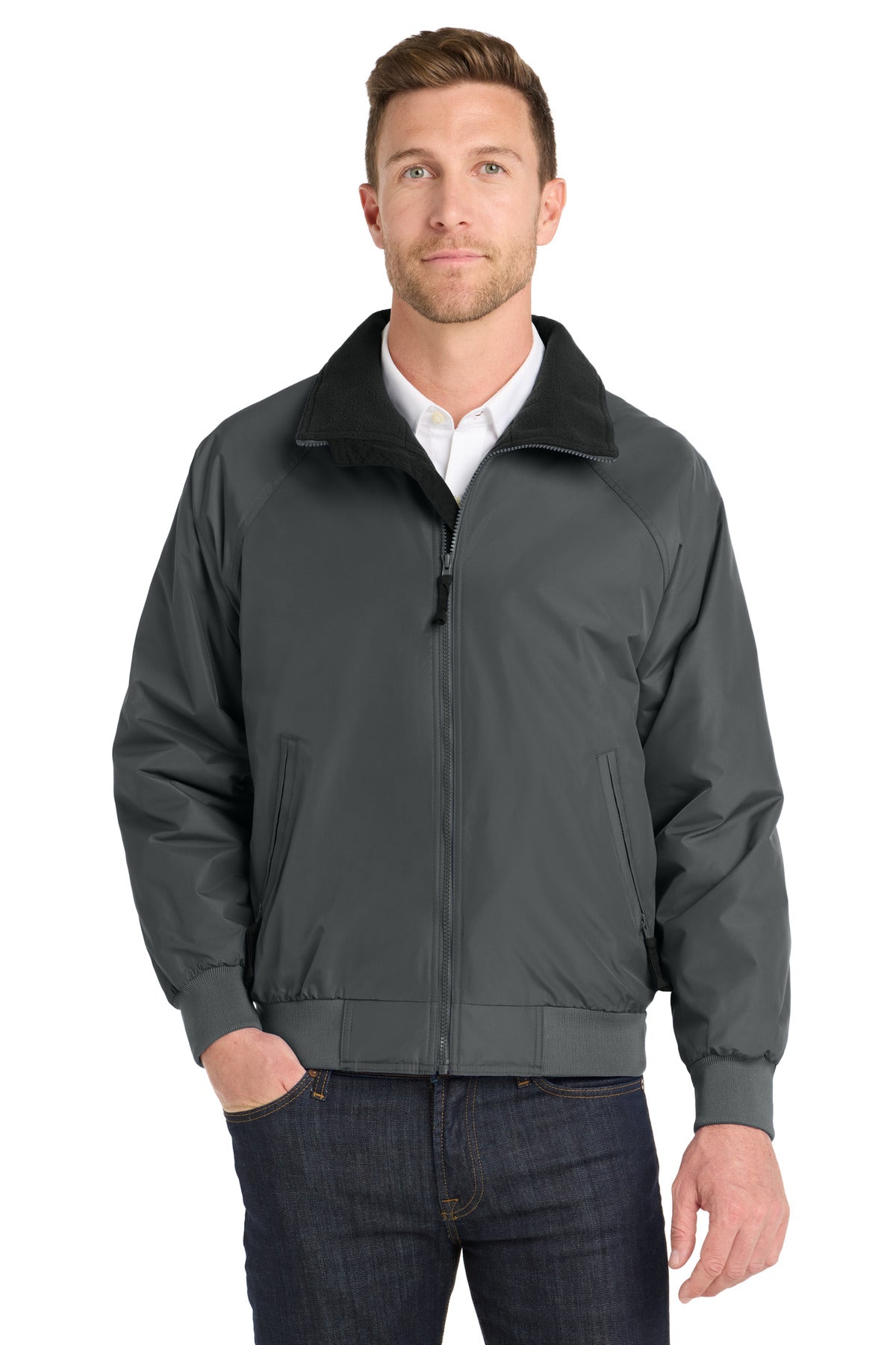 Port Authority Challenger Jacket J754 Steel Grey/ True Black