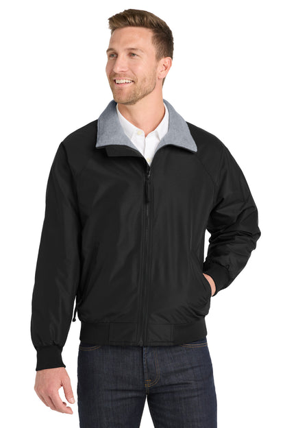 Port Authority Challenger Jacket J754 True Black/ Grey Heather