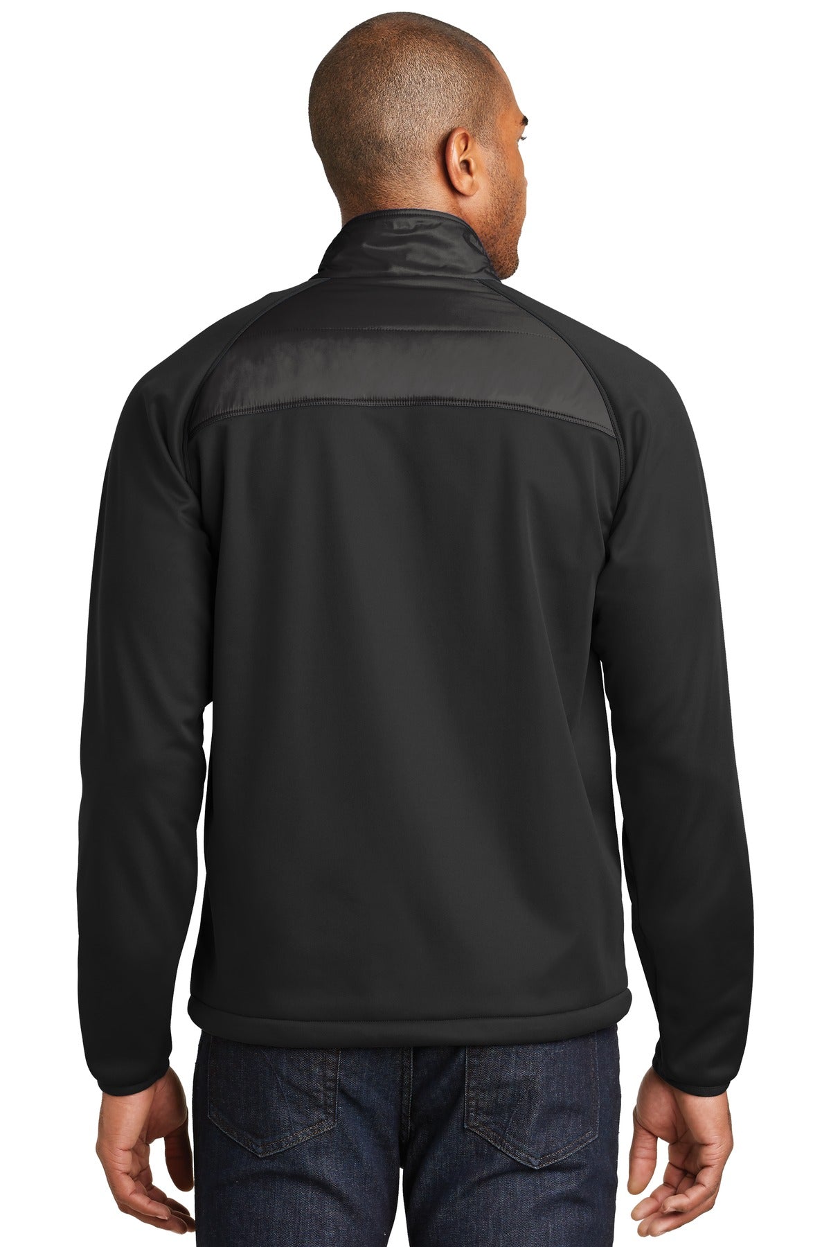 Port Authority Hybrid Soft Shell Jacket. J787 Deep Black