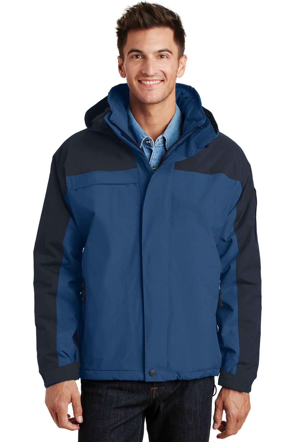 Port Authority Nootka Jacket.  J792 Regatta Blue/ Navy