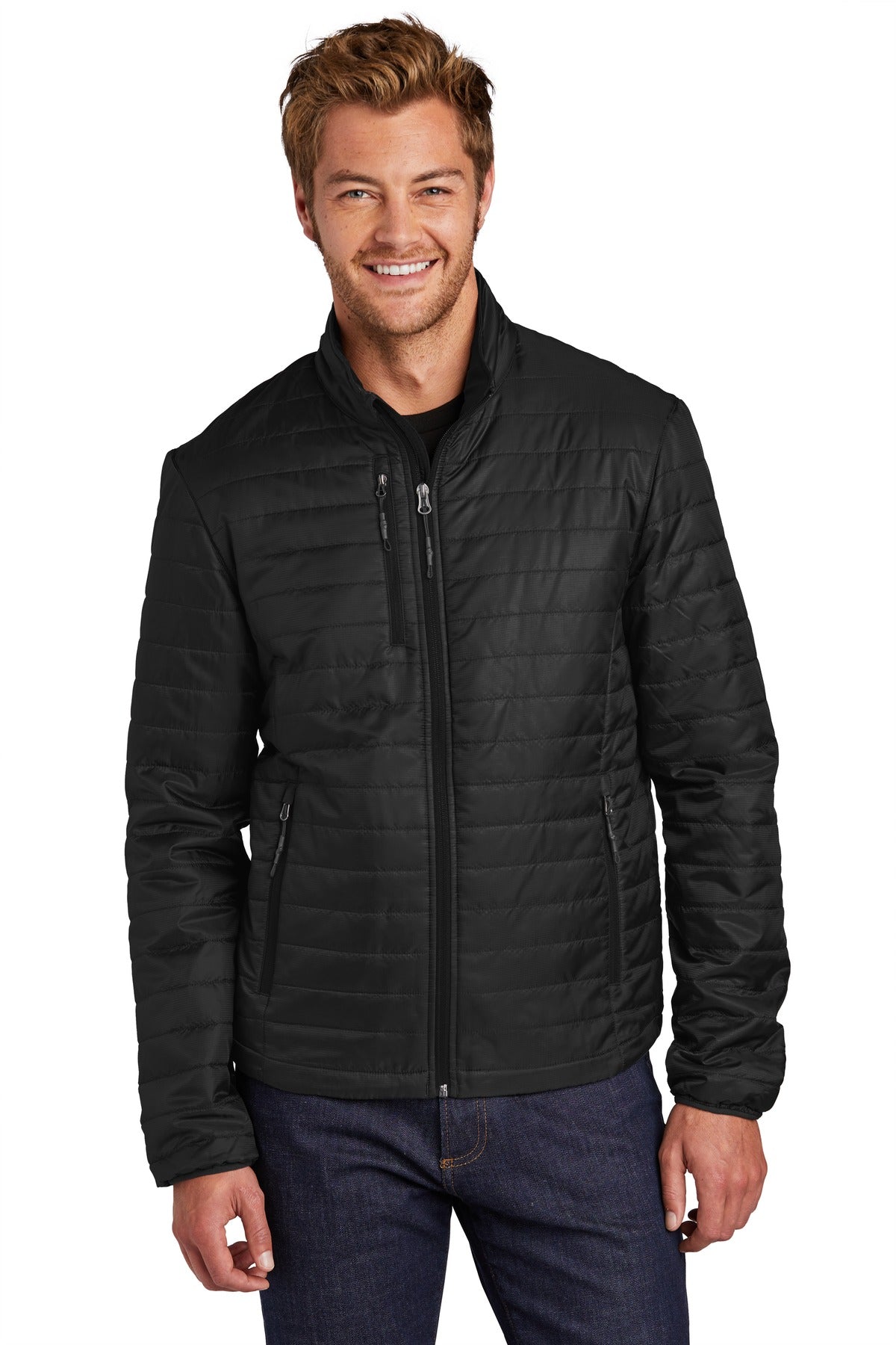 Port Authority  Packable Puffy Jacket J850 Deep Black