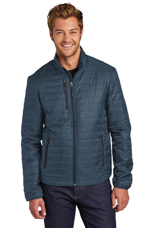 Port Authority  Packable Puffy Jacket J850 Regatta Blue/ River Blue Navy