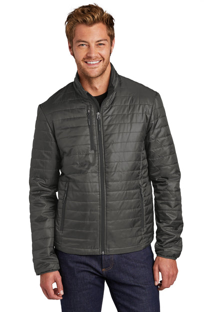 Port Authority  Packable Puffy Jacket J850 Sterling Grey/ Graphite
