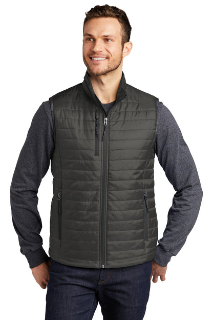 Port Authority  Packable Puffy Vest J851 Sterling Grey/ Graphite