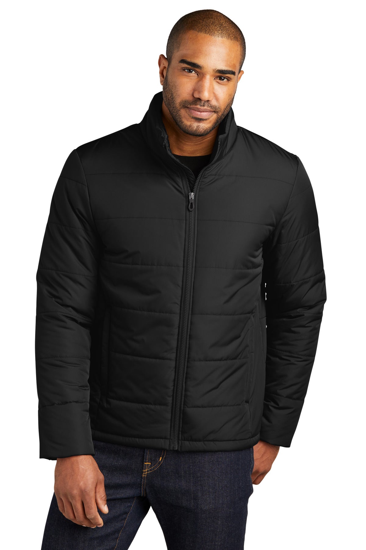 Port Authority Puffer Jacket J852 Deep Black