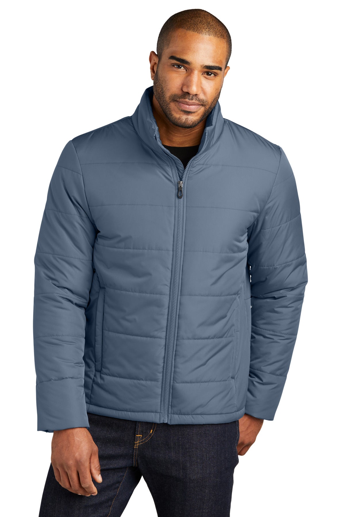 Port Authority Puffer Jacket J852 Dusk Blue