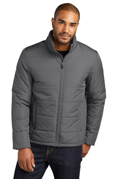 Port Authority Puffer Jacket J852 Shadow Grey