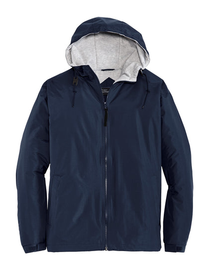 Port Authority Team Jacket.  JP56 Bright Navy/ Light Oxford