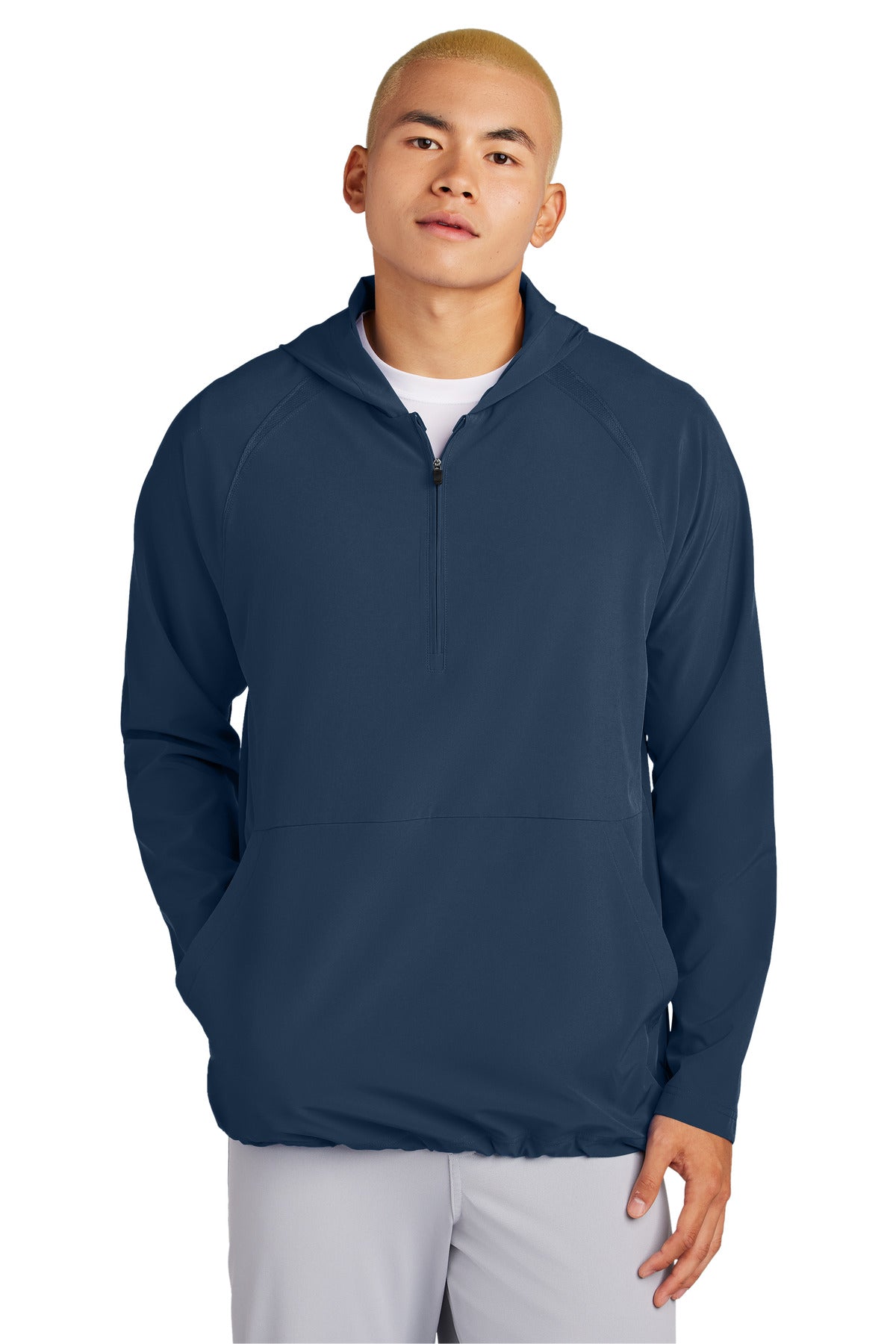 Sport-Tek Repeat 1/2-Zip Long Sleeve Hooded Jacket