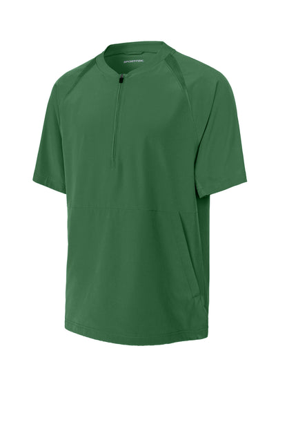 Sport-Tek Repeat 1/2-Zip Short Sleeve Jacket JST489 Forest Green