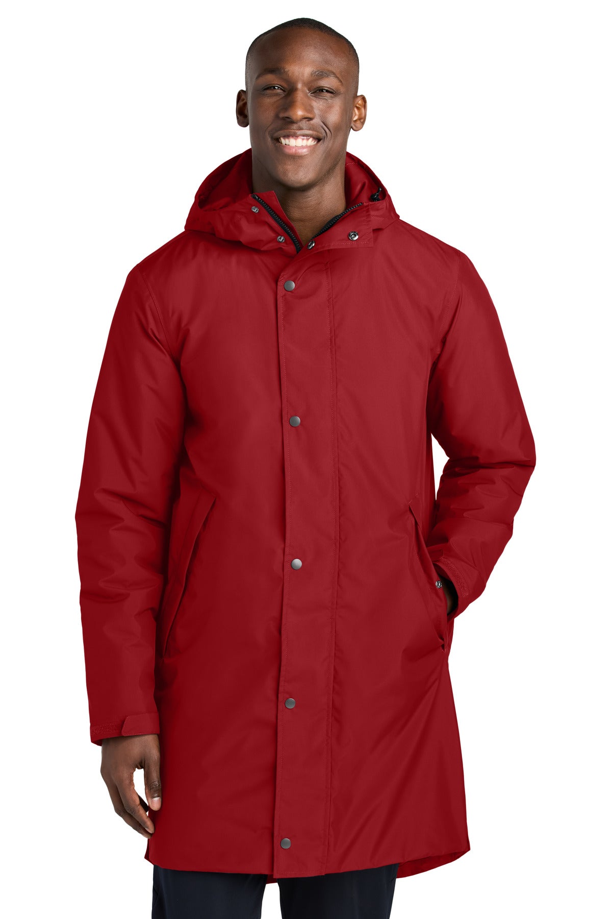Sport-Tek Waterproof Insulated Sideline Parka JST55 Deep Red