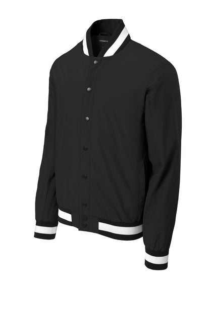 Sport-Tek Insulated Varsity Jacket JST58 Black