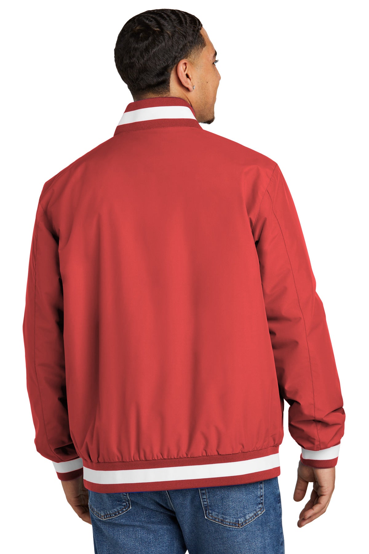 Sport-Tek Insulated Varsity Jacket JST58 Deep Red