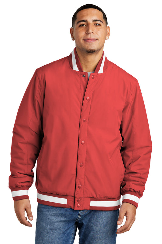 Sport-Tek Insulated Varsity Jacket JST58 Deep Red