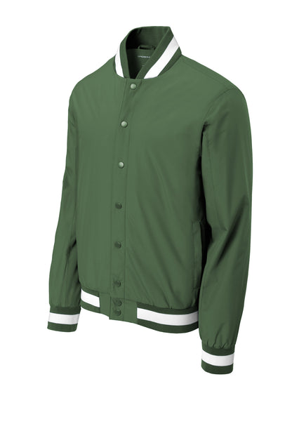 Sport-Tek Insulated Varsity Jacket JST58 Forest Green